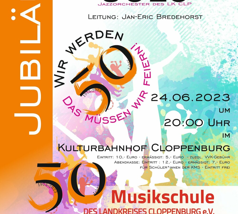 Big Bandkonzert, 50. Jubiläum Kreismusikschule